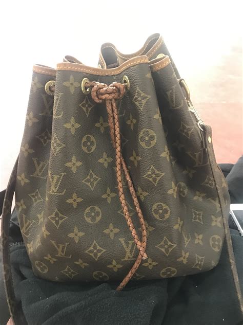 louis vuitton petit noe drawstring replacement|louis vuitton drawstrings.